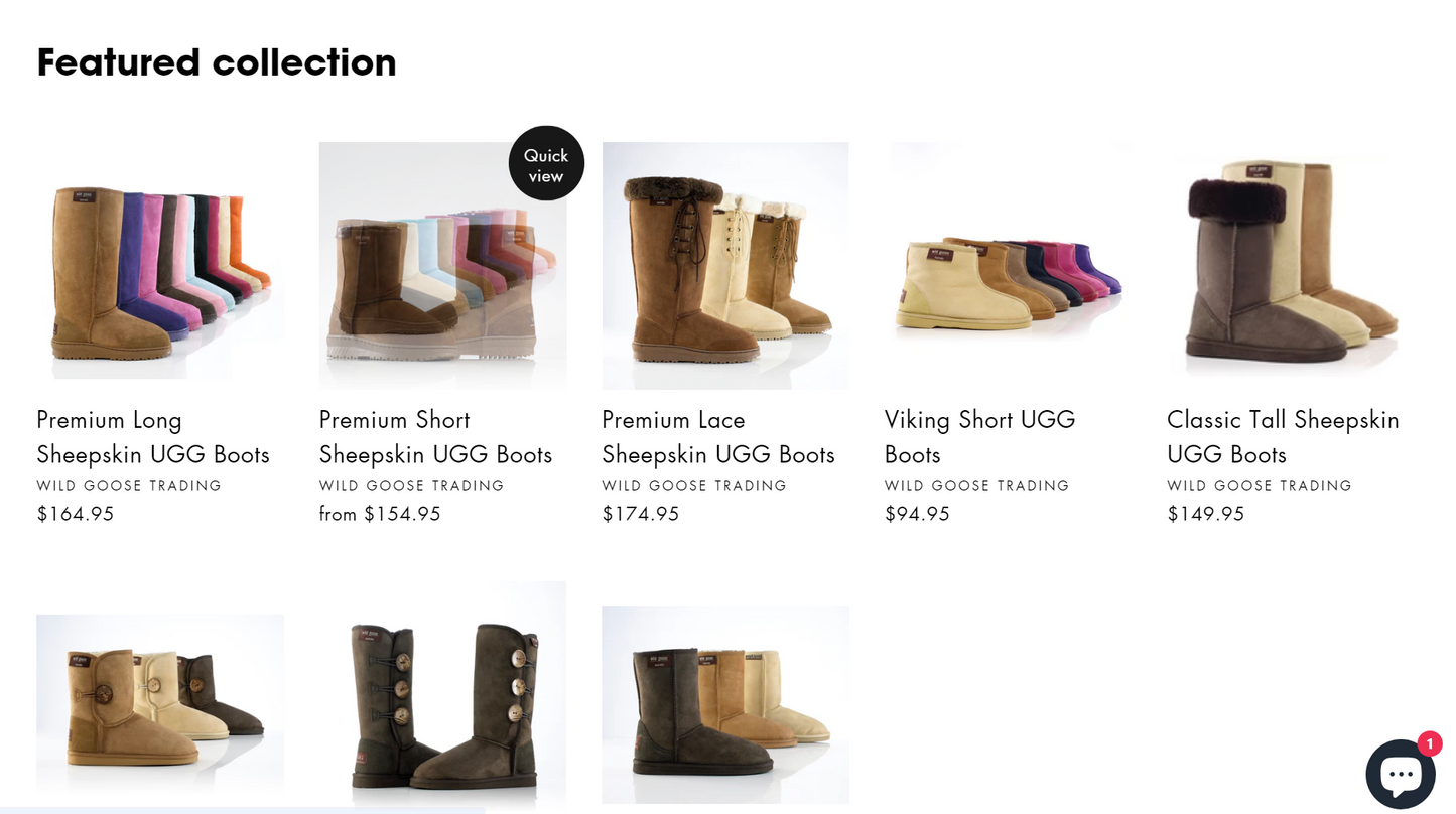 Down Under Uggs Genuine Sheepskin Products Online Drop Shipping Business