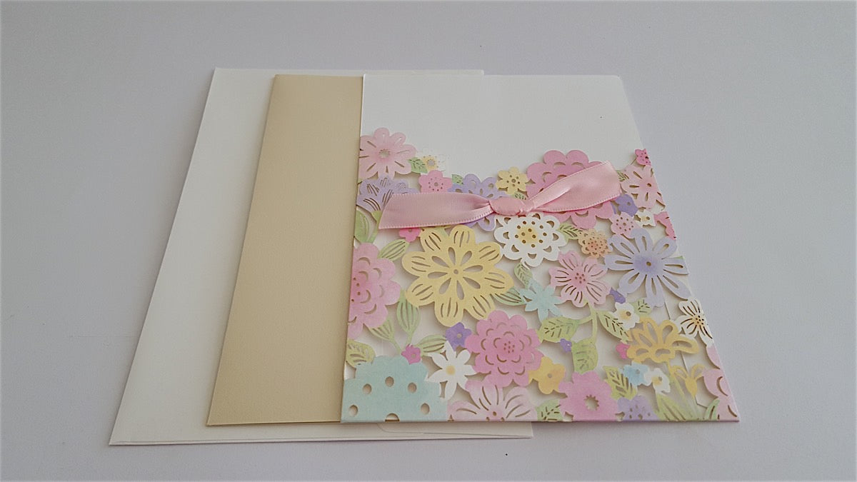 Wedding Invitation - Colourful Floral