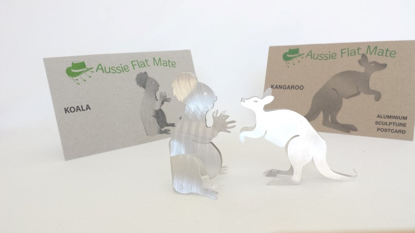 Australia Aluminium Postcard Kangaroo